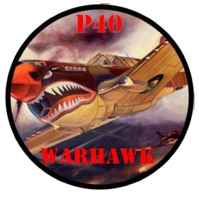 Set Off 4 Coasters P40 Warhawk Wwii Fighter Plane