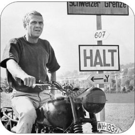 Set of 4 Steve McQueen Great Escape Coasters