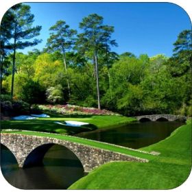 Set Off 4 Coasters Masters Augusta 12th Hole