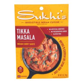 Sukhi's Gourmet Indian Food Tikka Masala Sauce - 3 oz - Case of 6 (SKU: 572024)