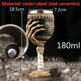 450ml Ceramic Tiki Mug Creative Porcelain Beer Wine Mug Cup Bar Tool - (Color: Lake Blue)