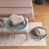 Bamboo Woven Round Basket Tray-Large