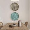 Bamboo Woven Round Basket Tray-Large