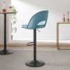 Modern Bar Stool, 25.98" Counter Height Suede Bar Stool, Counter Height Stool for Home Kitchen and Bar, Comfort Bar Stool Dining Chair